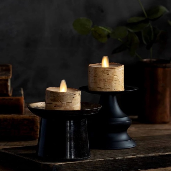 Luminara Set Of Two 1.7” x 2.0” Birch Tealights. - Picture 7 of 7